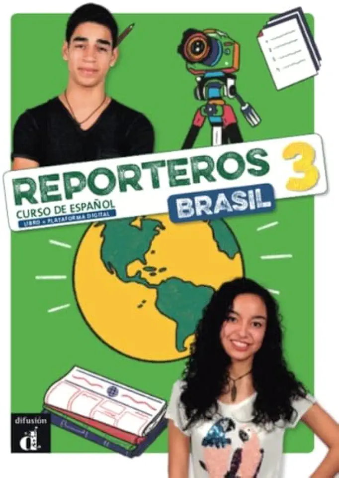 Capa do Livro Reporteros Brasil 3 - Libro Del Alumno - Sangy, Leandro