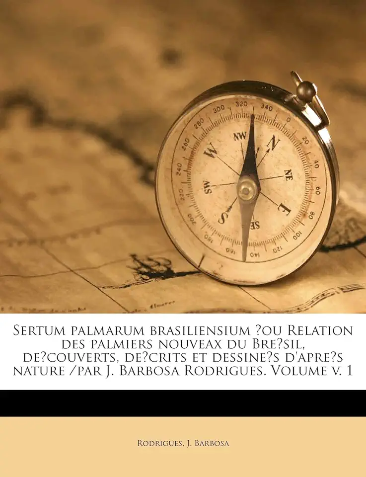 Capa do Livro Sertum Palmarum Brasiliensium - J. Barbosa Rodrigues