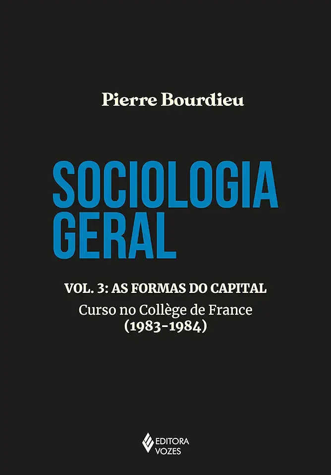 Capa do Livro Sociologia geral vol. 3 - Bourdieu, Pierre