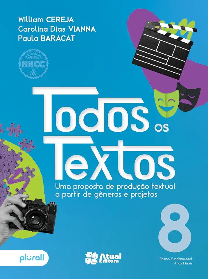 Capa do Livro Todos os Textos 8°ano - William Roberto Cereja / Thereza Cochar Magalhães