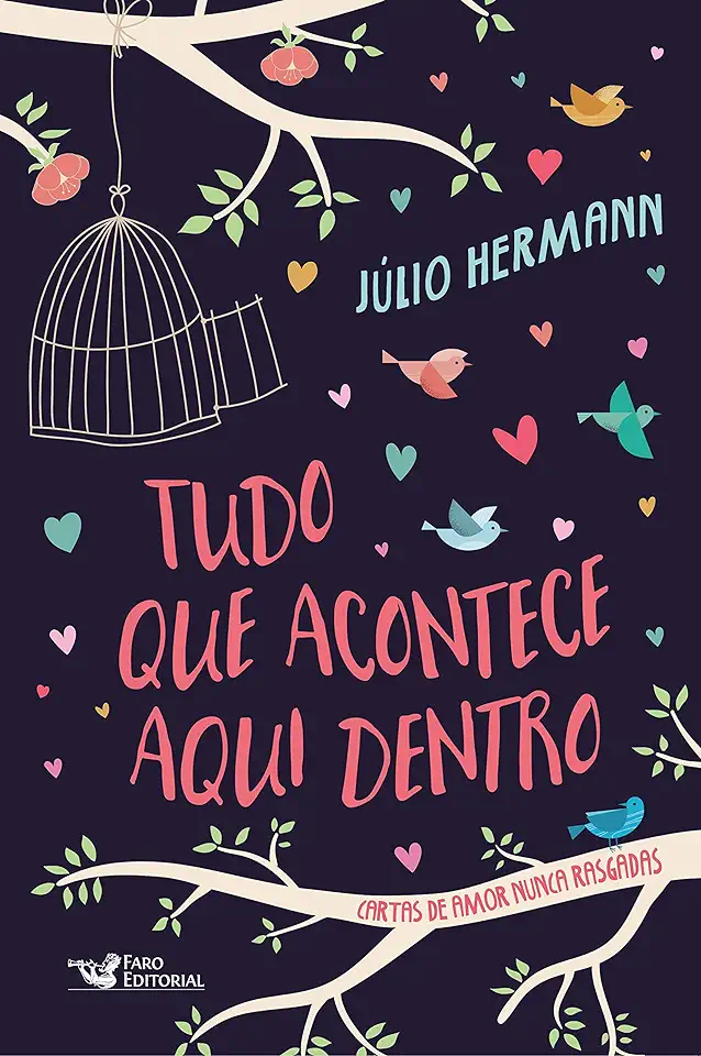 Capa do Livro Tudo o que acontece aqui dentro - Hermann, Julio