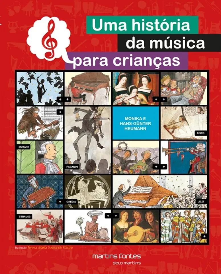 Capa do Livro Uma História da Música para Crianças - Monika e Hans-gunter Heumann