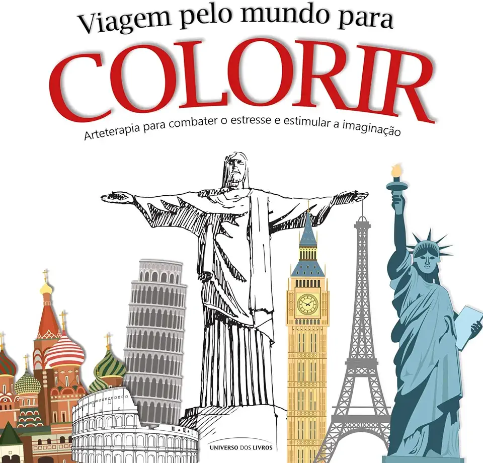Travel Around the World Coloring Book - Universe of Books