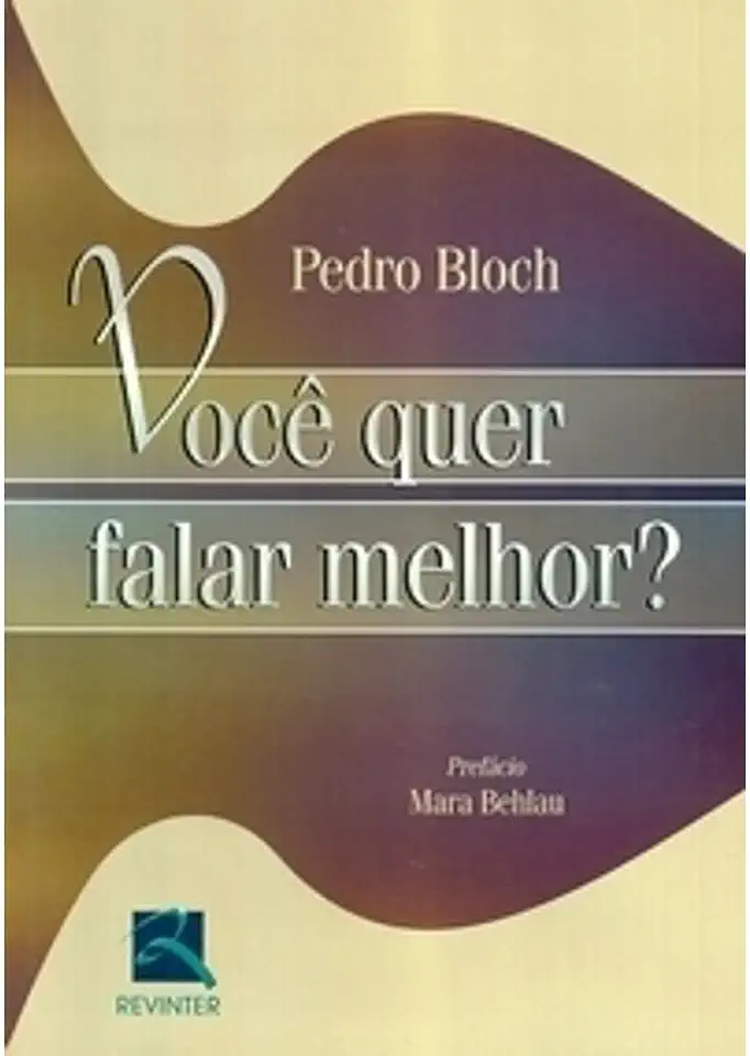 Capa do Livro Você Quer Falar Melhor? - Pedro Bloch