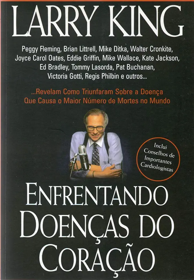 Capa do Livro Enfrentando Doenças do Coração - Larry King