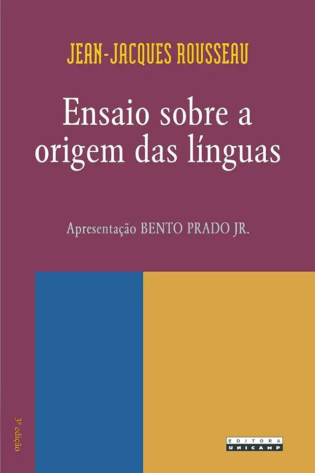 Capa do Livro Ensaio Sobre a Origem das Línguas - Jean-jacques Rousseau