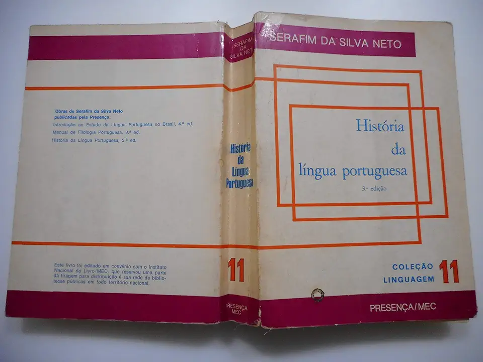 Capa do Livro História da Língua Portuguesa - Serafim da Silva Neto