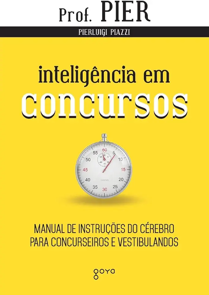 Capa do Livro Inteligência Em Concursos - Pierluigi Piazzi