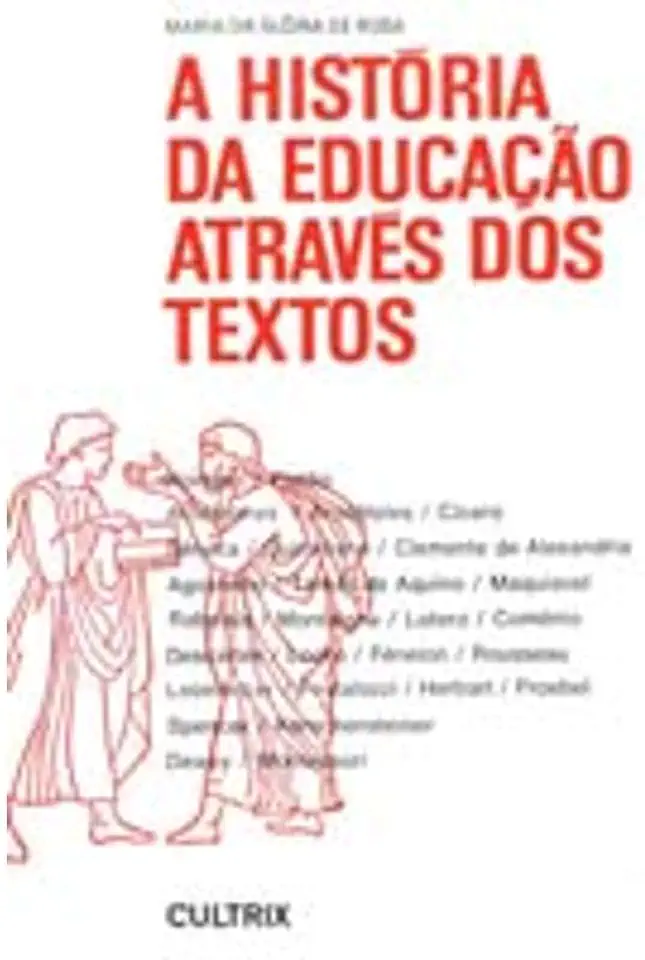 Capa do Livro A História da Educação Através dos Textos - Maria da Glória de Rosa