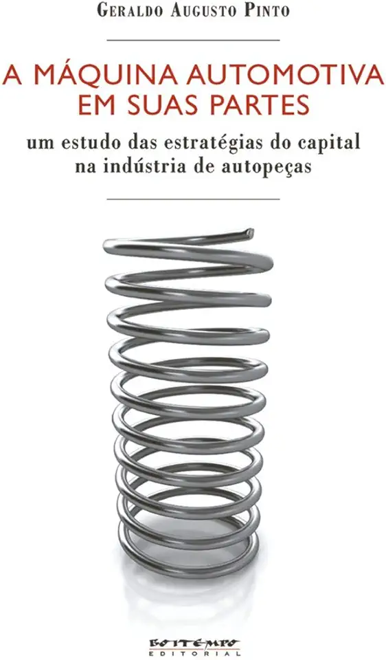 Capa do Livro A Máquina Automotiva Em Suas Partes - Geraldo Augusto Pinto