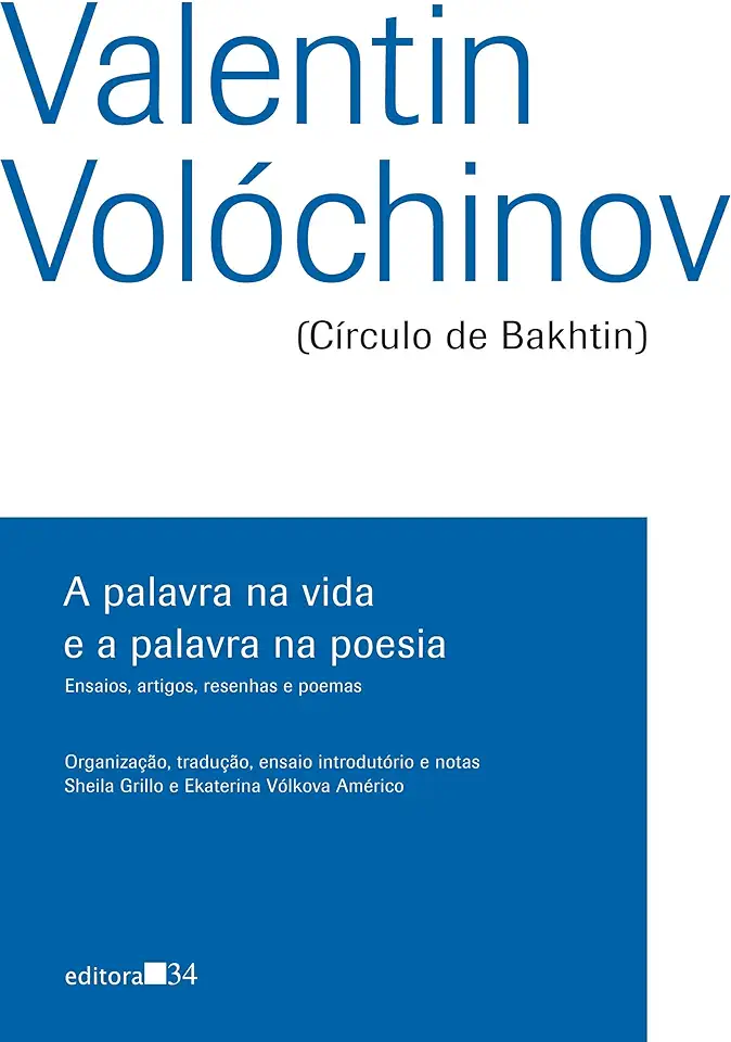 Capa do Livro A palavra na vida e a palavra na poesia - Volóchinov, Valentin