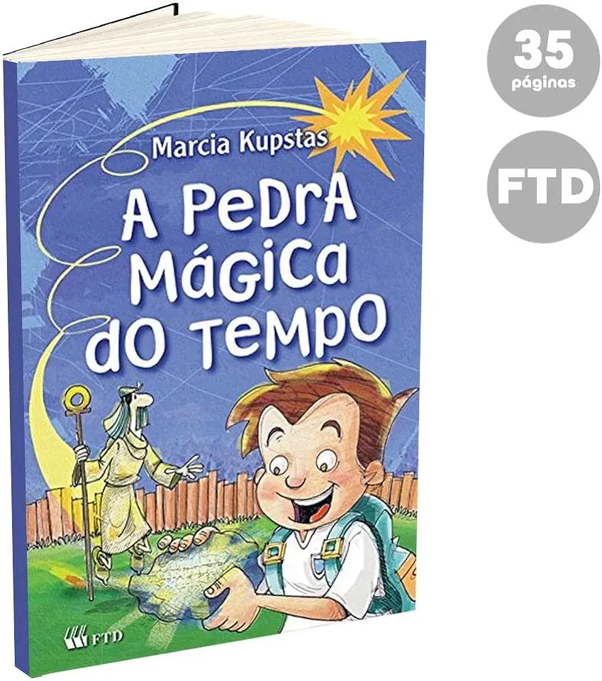 Capa do Livro A Pedra Mágica do Tempo - Marcia Kupstas