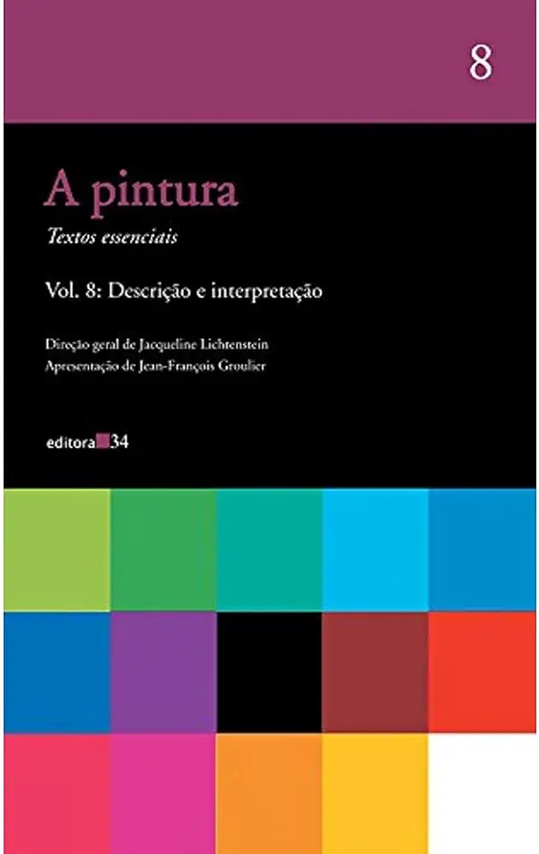 Capa do Livro A pintura - vol. 08 - Jacqueline Lichtenstein