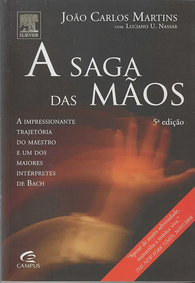 Capa do Livro A Saga das Mãos - João Carlos Martins