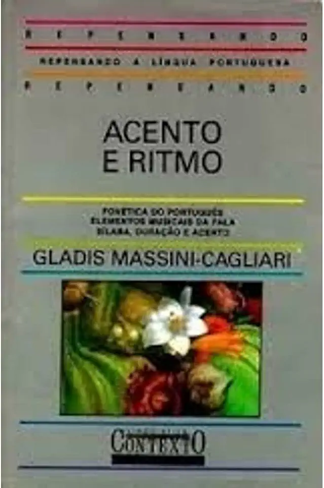 Capa do Livro Acento e Ritmo - Gladis Massini - Cagliari