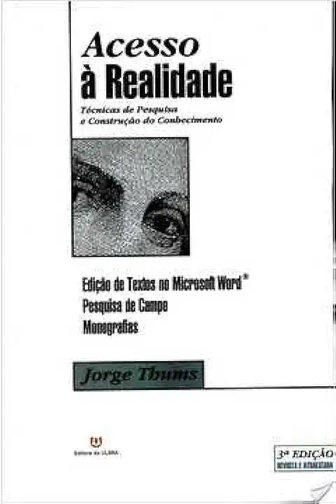 Capa do Livro Acesso À Realidade - Jorge Thums