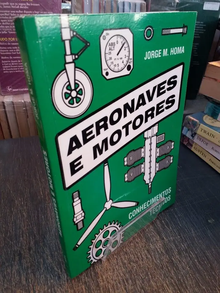 Capa do Livro Aeronaves e Motores - Conhecimentos Técnicos - Jorge M. Homa