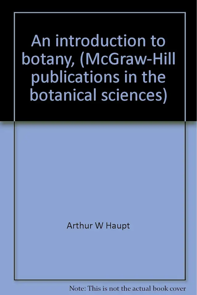 Capa do Livro An Introduction to Botany - Arthur W. Haupt