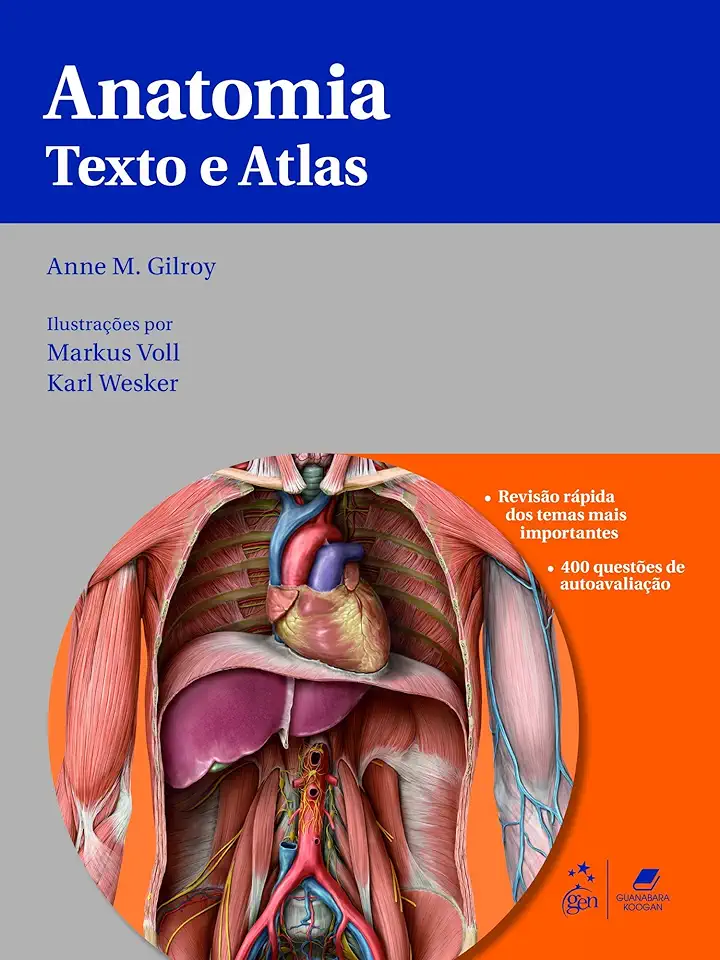 Capa do Livro Anatomia Texto e Atlas - Anne M Gilroy