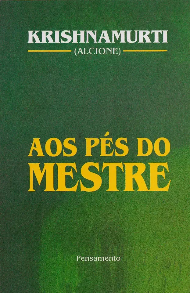 Capa do Livro Aos Pés do Mestre - Krishnamurti