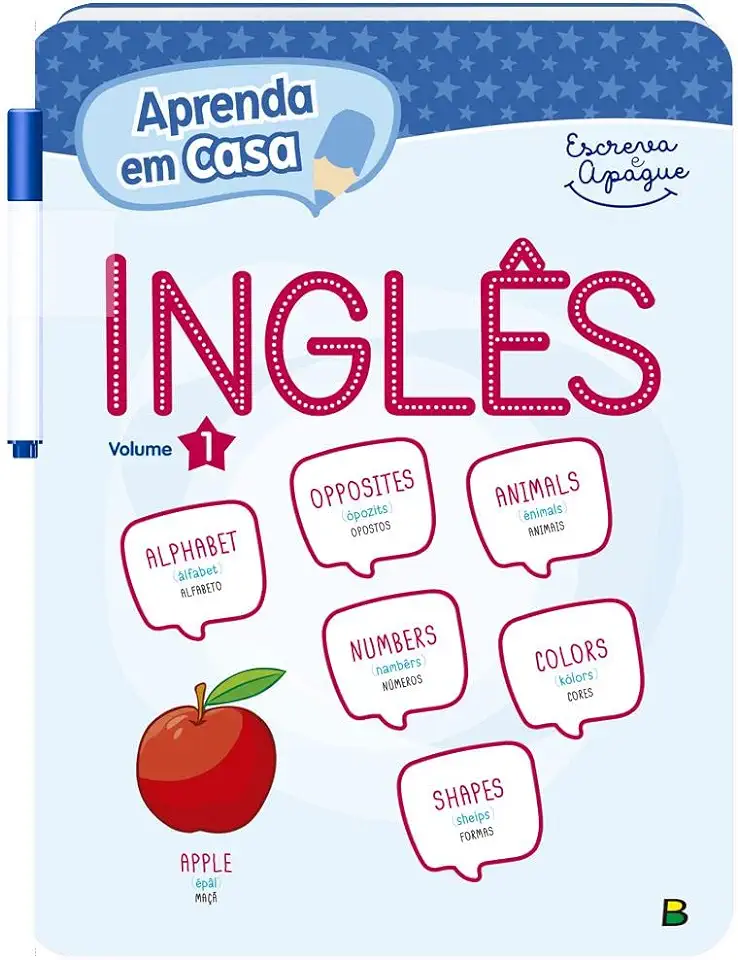 Capa do Livro Aprenda Em Casa Ingles Volume Unico - Todo Livro