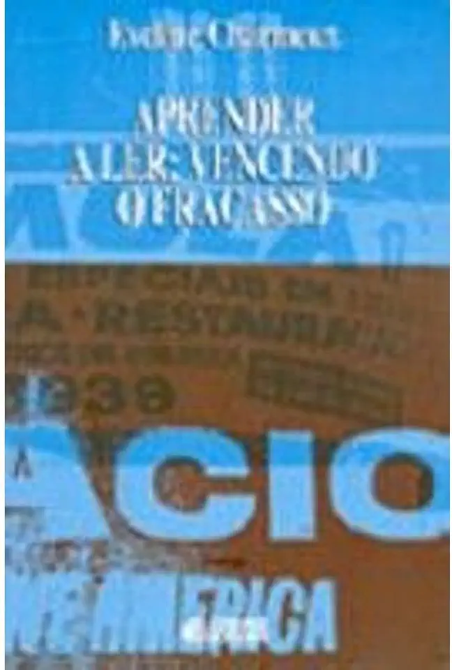 Capa do Livro Aprender a Ler: Vencendo o Fracasso - Eveline Charmeux