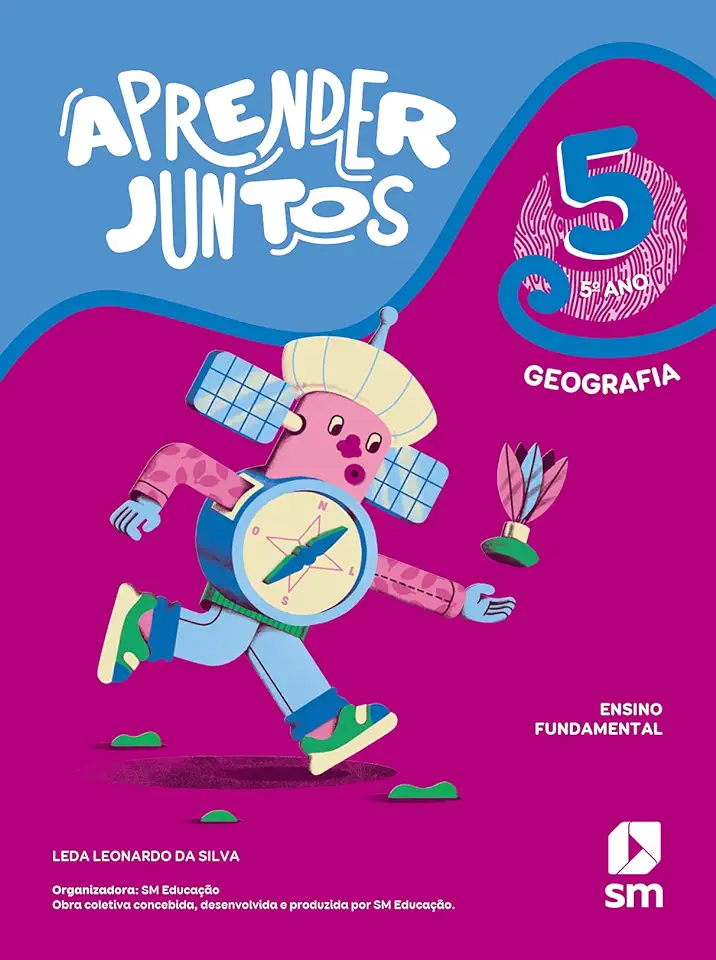 Capa do Livro Aprender Juntos: Geografia - 5° Ano - Leda Leonardo da Silva