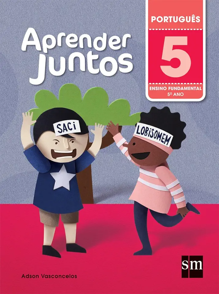 Capa do Livro Aprender Juntos Português 5º Ano - Adson Vasconcelos