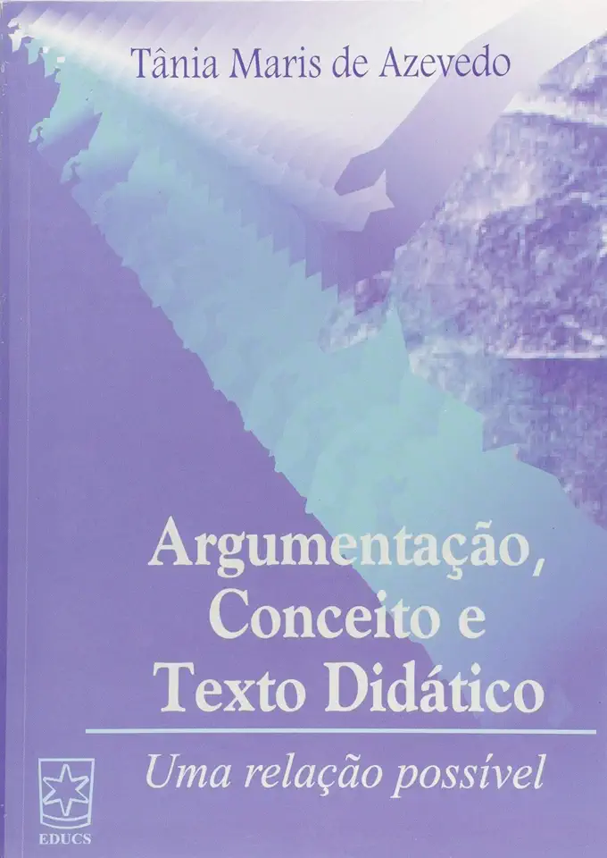 Capa do Livro Argumentação, Conceito e Texto Didático - Tânia Maris de Azevedo