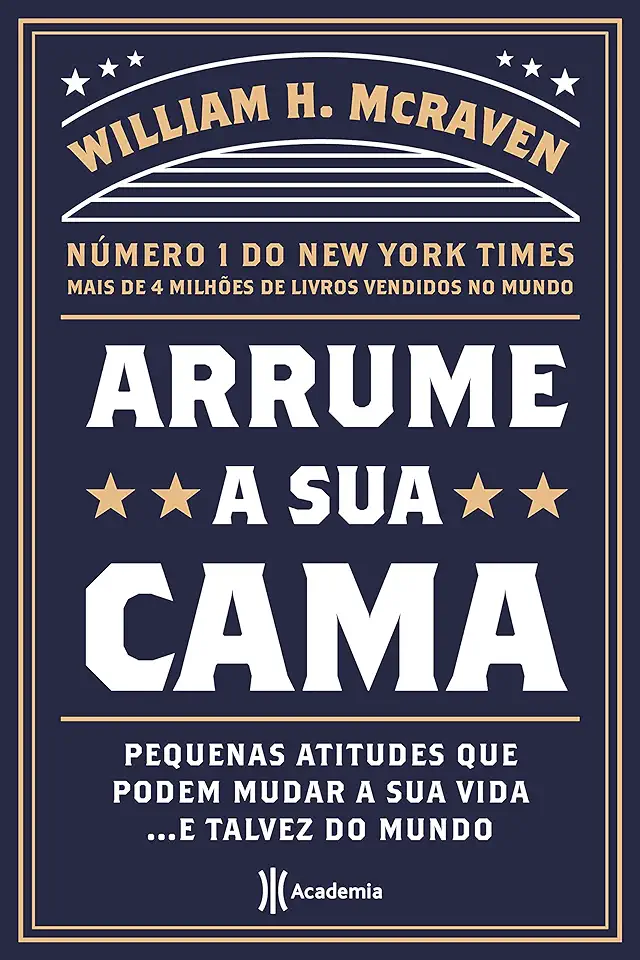 Capa do Livro Arrume sua cama - William H. McRaven