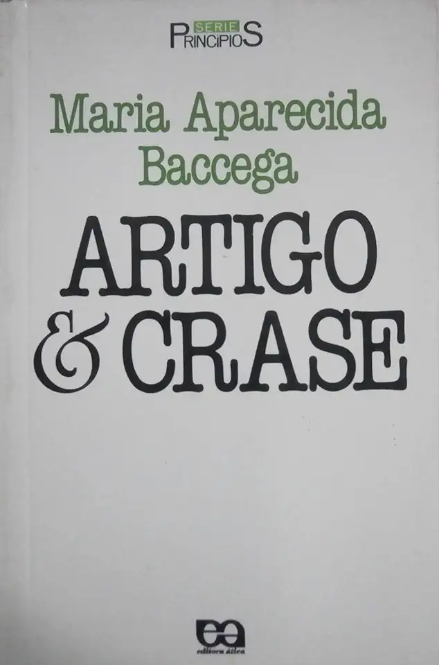 Capa do Livro Artigo e Crase - Maria Aparecida Baccega