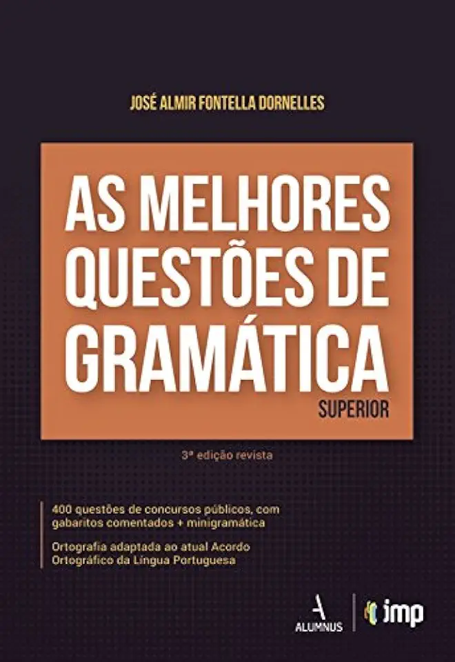 Capa do Livro As Melhores Questões de Gramática - José Almir Fontella Dornelles