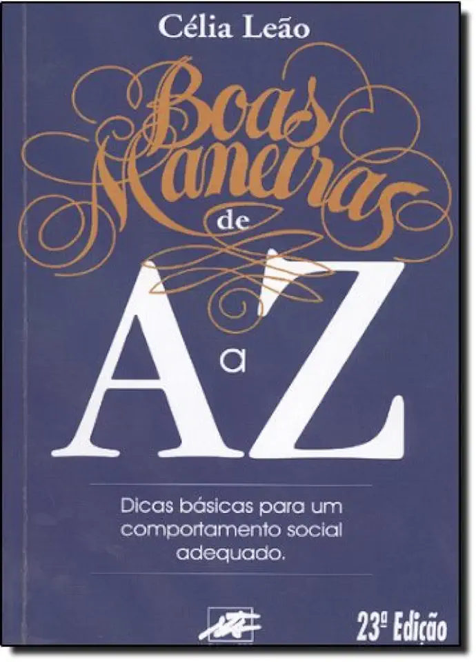 Capa do Livro Boas Maneiras de a a Z - Célia Leão