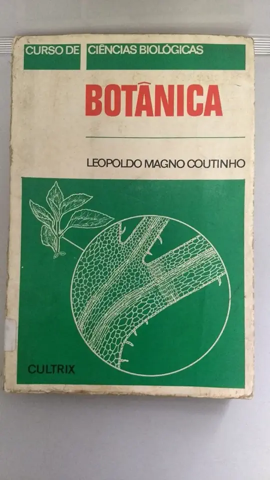 BOTANY COURSE OF BIOLOGICAL SCIENCES 2 - COUTINHO - LEOPOLDO MAGNO COUTINHO