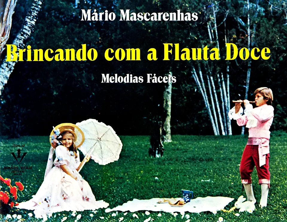 Capa do Livro Brincando Com a Flauta Doce - Melodias Fáceis - Mário Mascarenhas