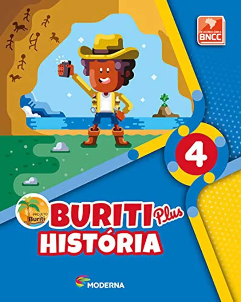 Capa do Livro Buriti Plus - História - 4º ano - Vários