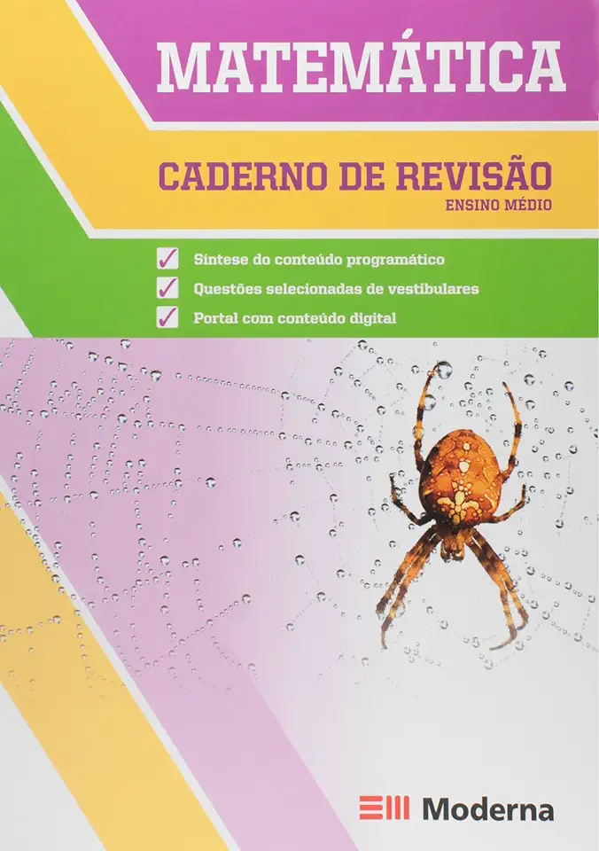 Capa do Livro Caderno de Revisão Matemática Volume Único - Moderna