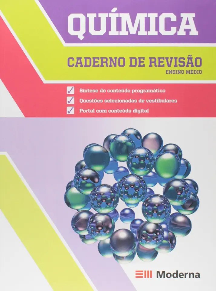 Capa do Livro Caderno de Revisão Química Volume Único - Decio Virgilio Manmegrin Vanzella