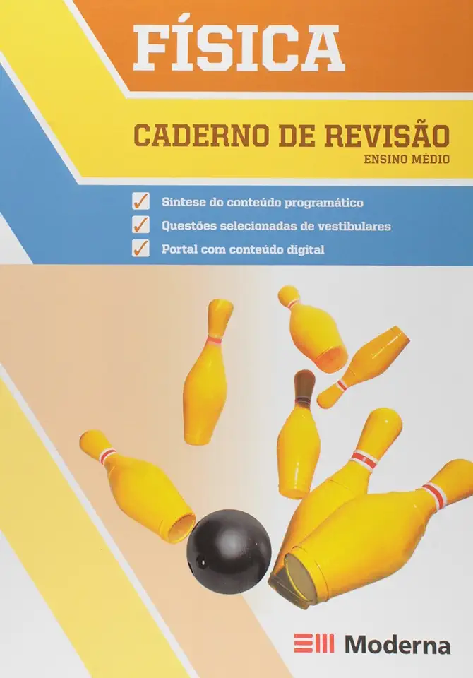 Capa do Livro Caderno Revisão Física Volume Único - Decio Virgilio Manmegrin Vanzella