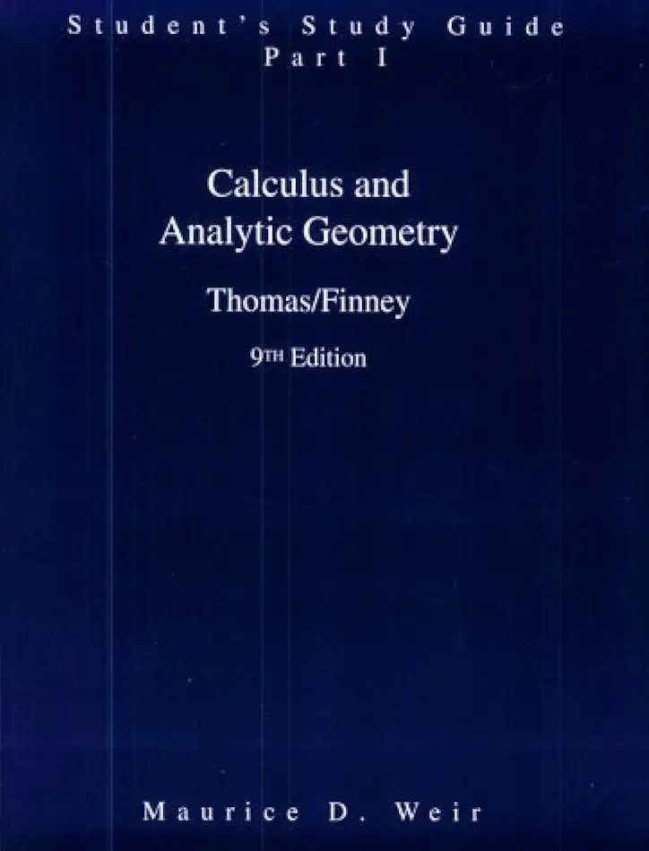 Calculus 1 - George B. Thomas Jr.