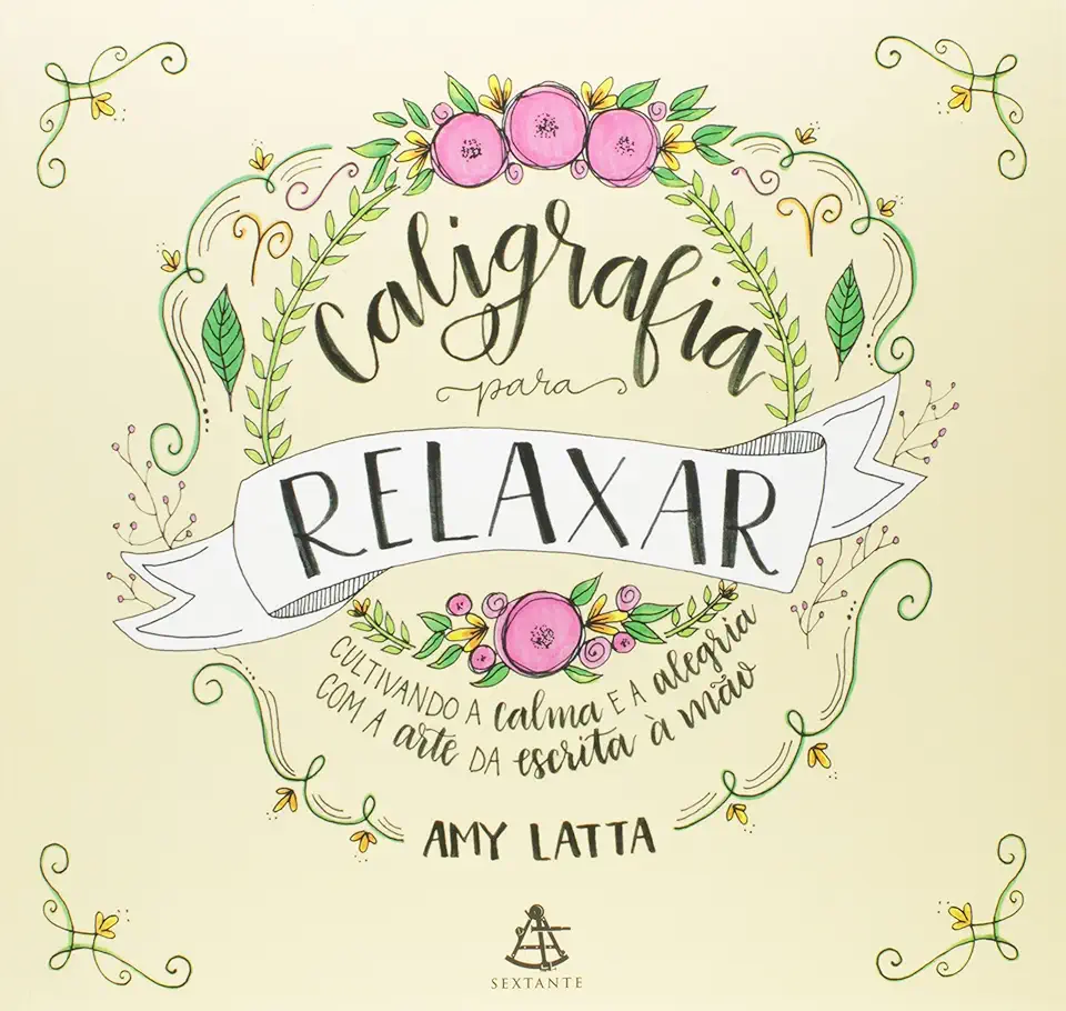 Capa do Livro Caligrafia para relaxar - Amy Latta