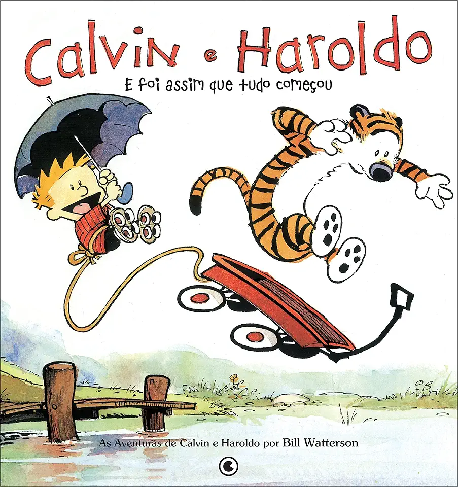 Capa do Livro Calvin e Haroldo e foi Assim Que Tudo Começou - Bill Watterson