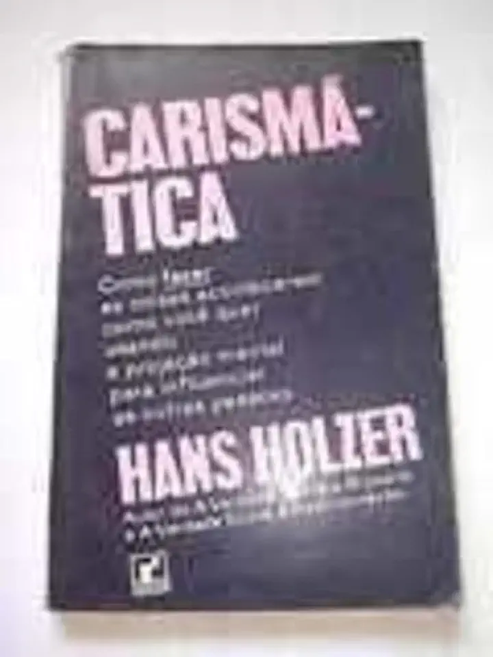 Capa do Livro Carismática - Hans Holzer