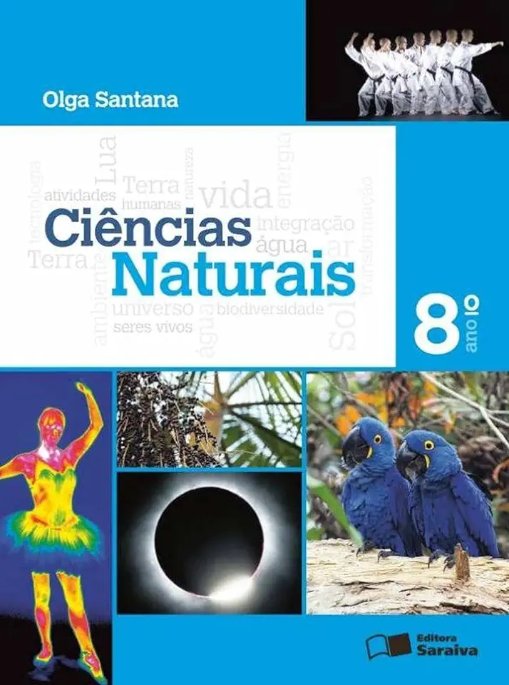 Capa do Livro Ciências Naturais 8º Ano - Olga Santana