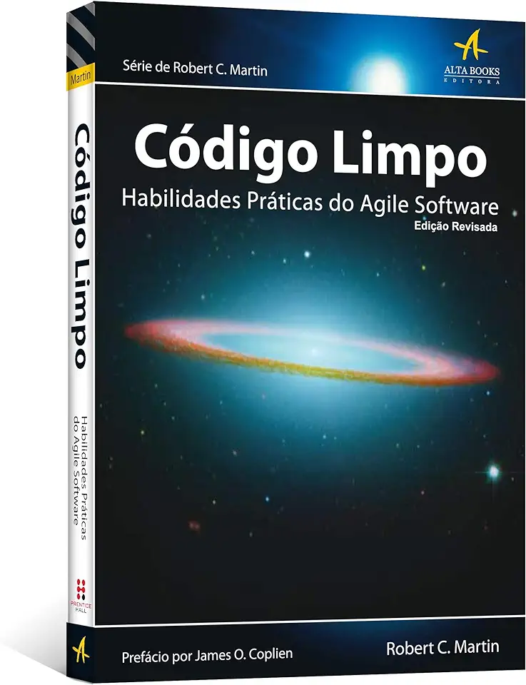 Capa do Livro Código Limpo - Habilidades Práticas do Agile Software - Robert C. Martin