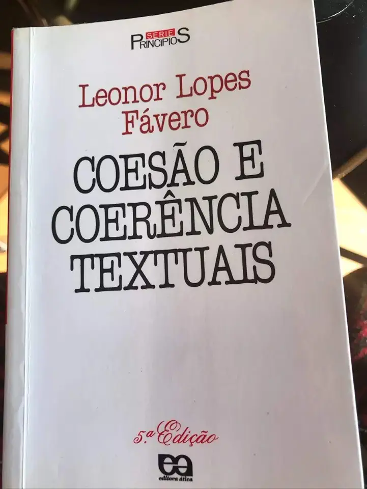 Capa do Livro Coesão e Coerência Textuais - Leonor Lopes Fávero