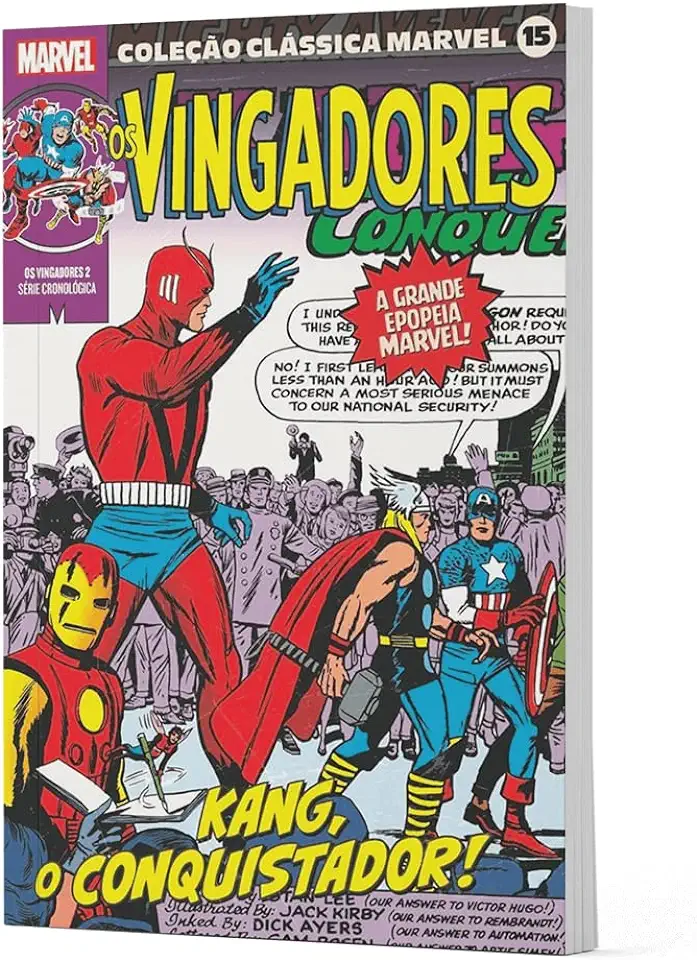 Capa do Livro Coleção Clássica Marvel Vol. 15 - Vingadores Vol. 2 - Lee, Stan