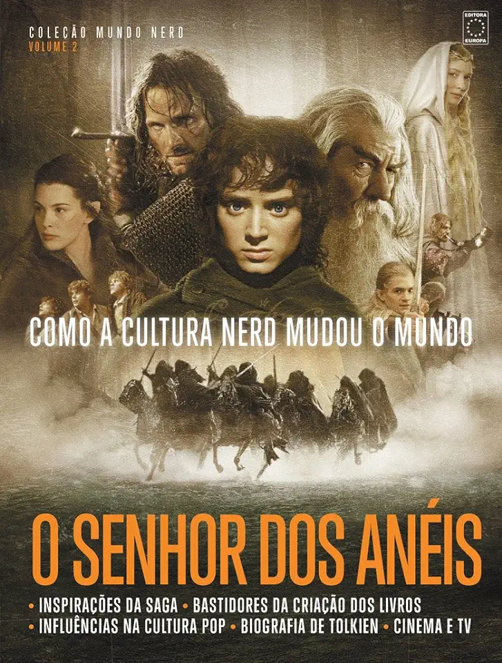 Capa do Livro Coleção Mundo Nerd Volume 2: O Senhor dos Anéis - Editora Europa