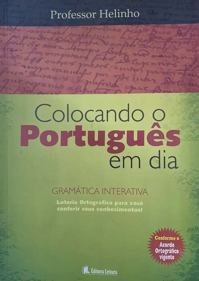 Capa do Livro Colocando o Português Em Dia - Professor Helinho