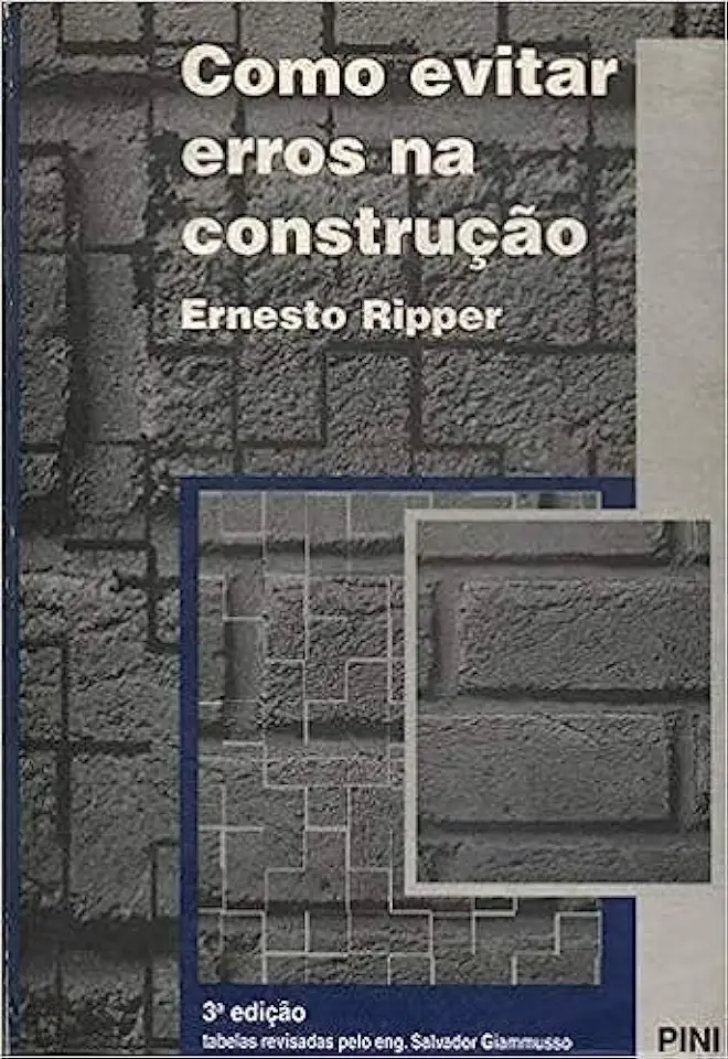 Capa do Livro Como Evitar Erros na Construção - Ernesto Ripper